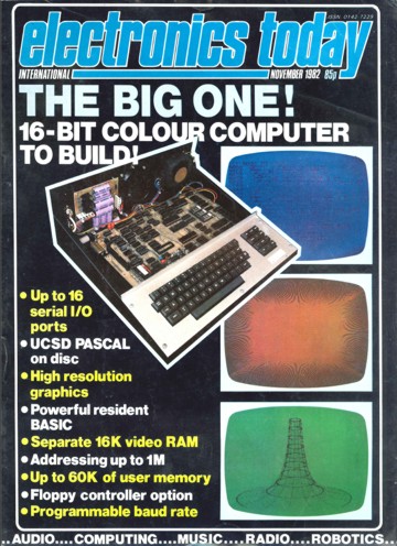 ETI Magazine Front Cover November 1982