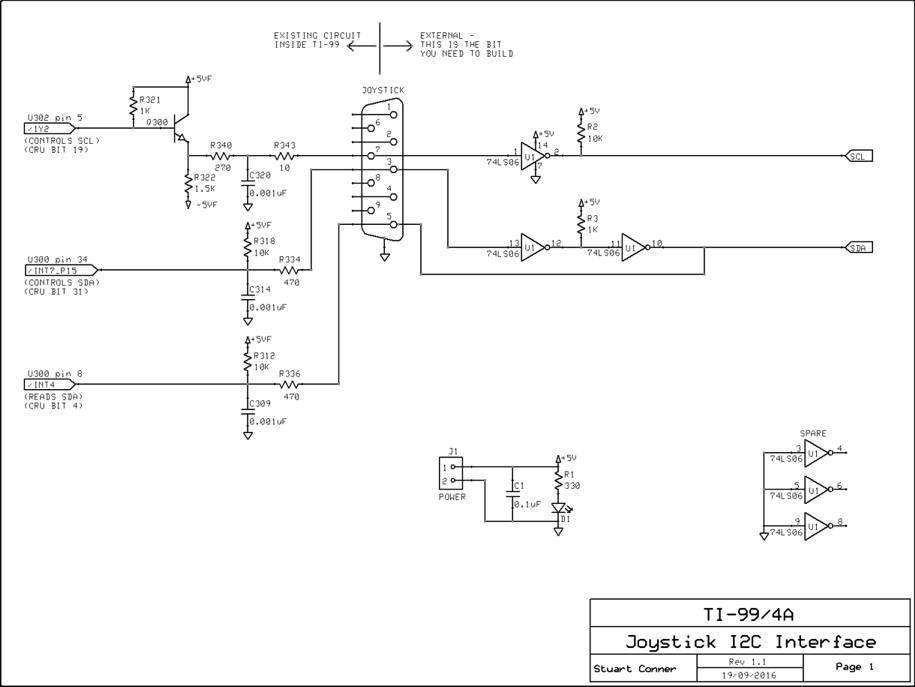 I2C interface schematic