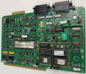 tm990/101MB-3 module fitted with memory expansion board